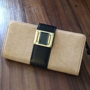 Bebe Snakeskin clutch wallet